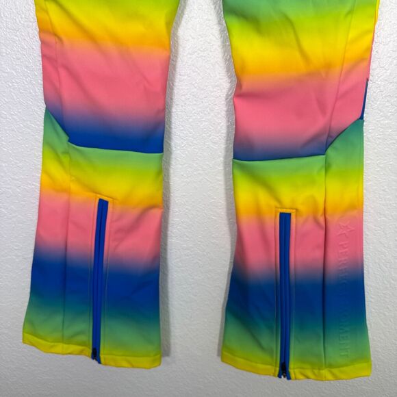 Perfect Moment Pants Womens XS Aurora High Waist Flare Ombre Rainbow Ski Snow - Picture 6 of 14